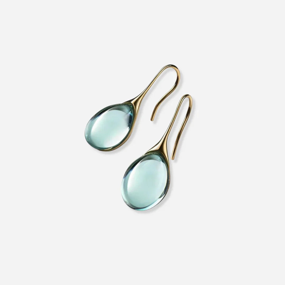 Crystal Drop Earrings in Gold and Silver