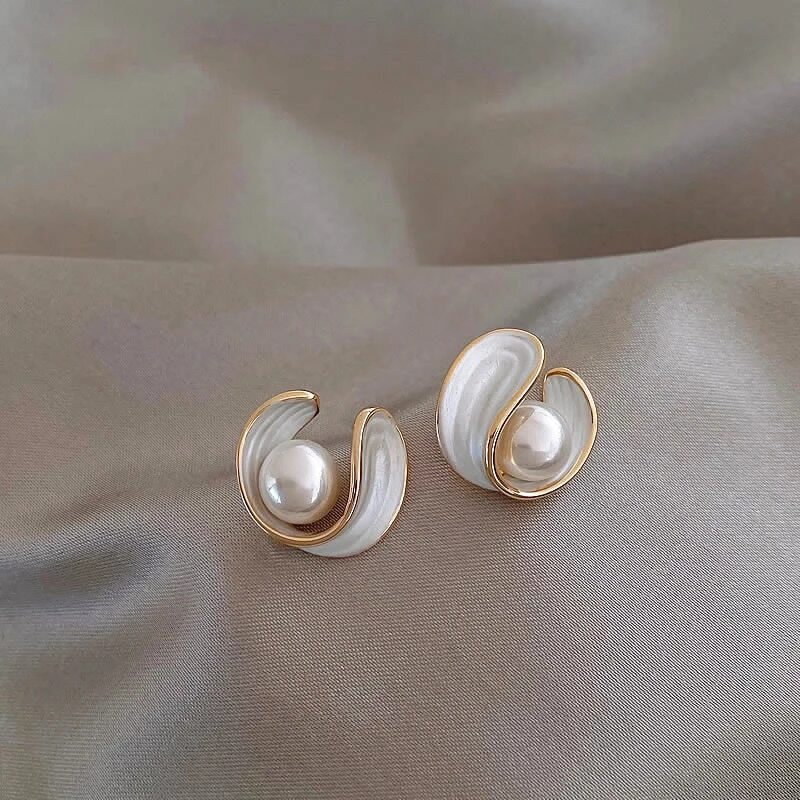 Antoinette Luxury White Opal Earrings