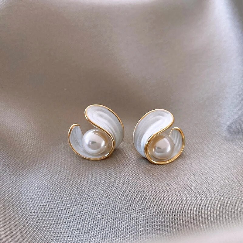 Antoinette Luxury White Opal Earrings