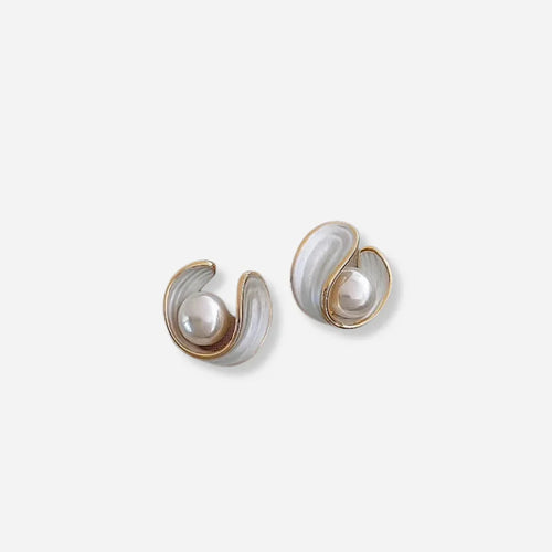 Antoinette Luxury White Opal Earrings