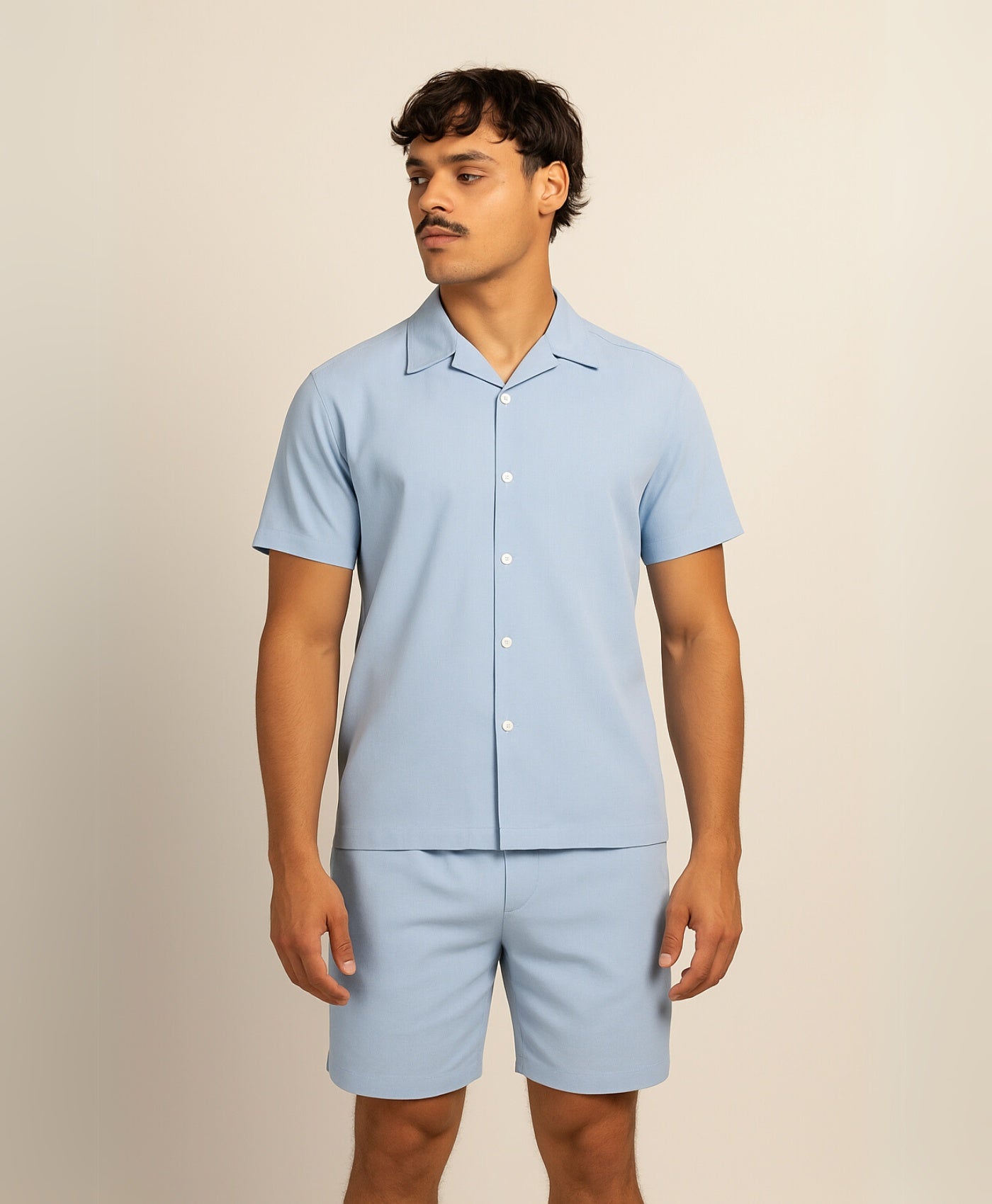 Licht Blauw Mykonos Zomer Set