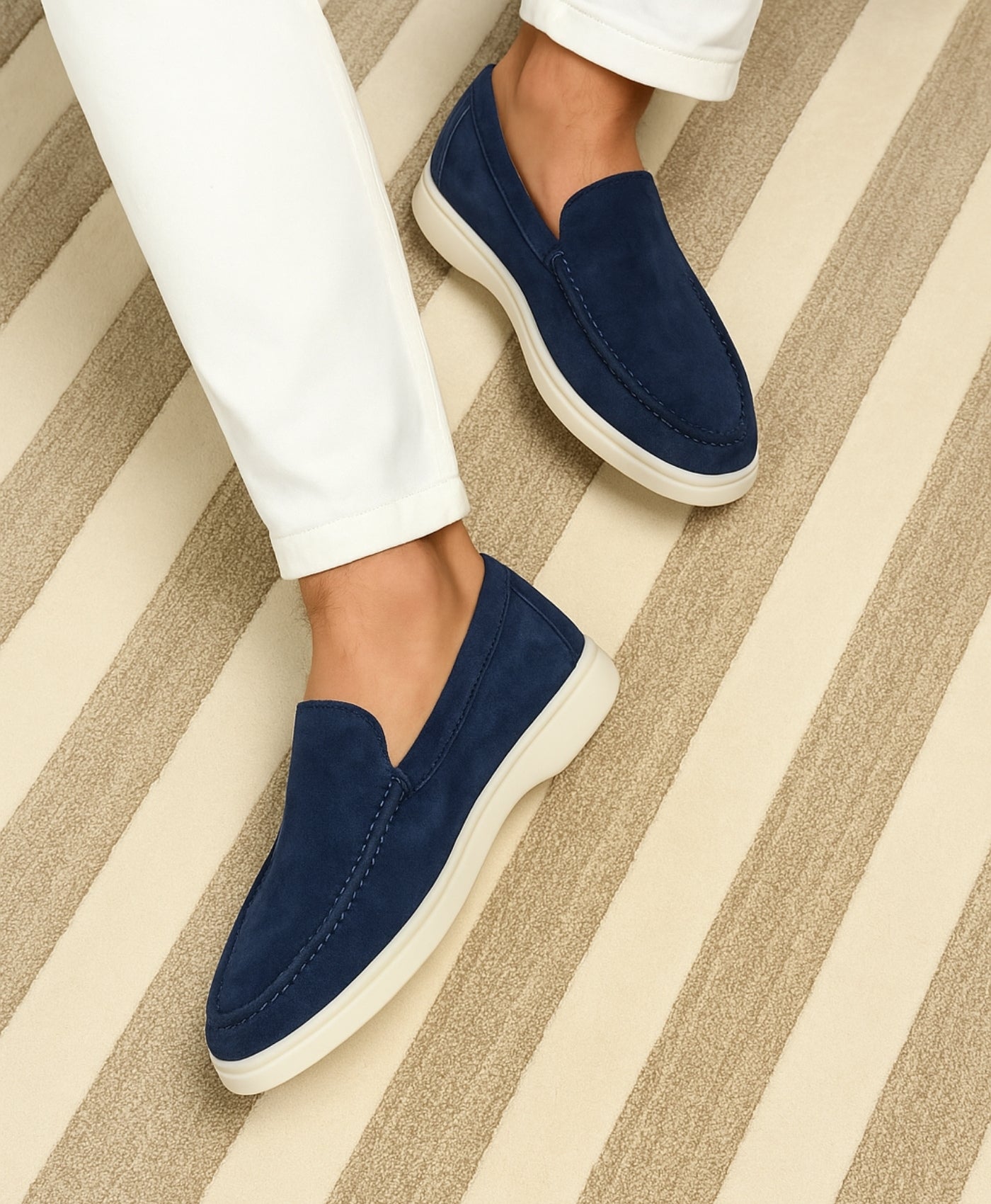 Navy Yachtclub Suède Loafer