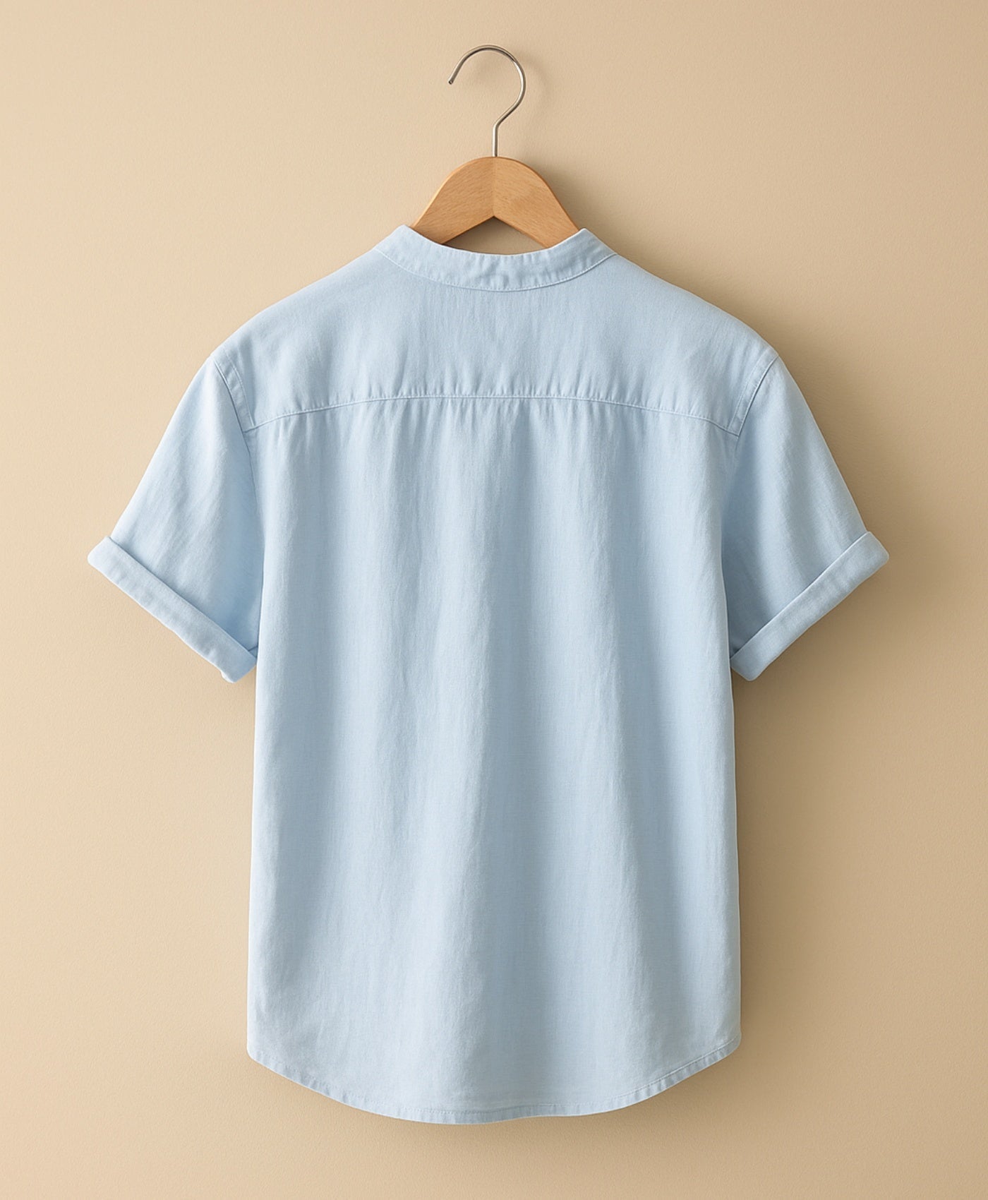 Pastel Blauw Tropez Linnen Overhemd