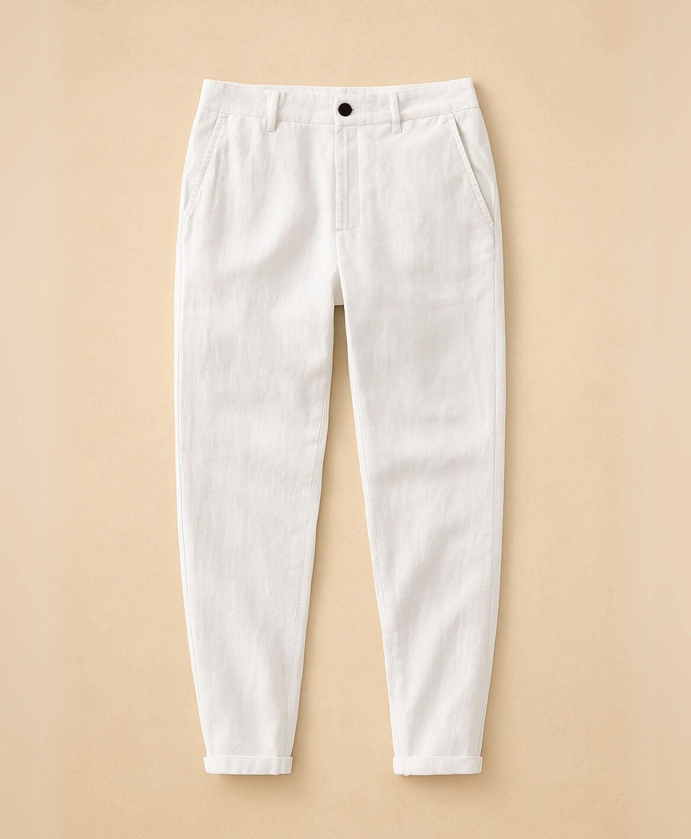 Wit Tropez Linnen Broek